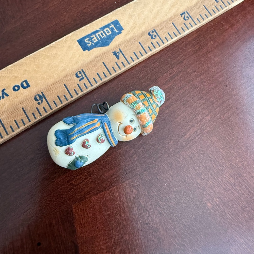 Vintage Snowman Brooch